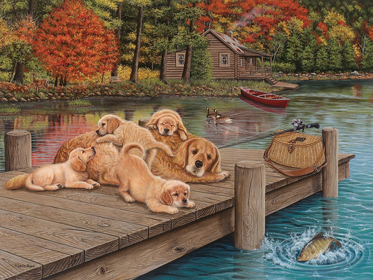 Cobble Hill Lazy Day on the Dock 275 Pc Puzzle