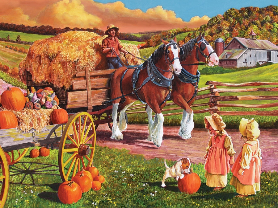 Cobble Hill Hay Wagon 275 Pc Puzzle