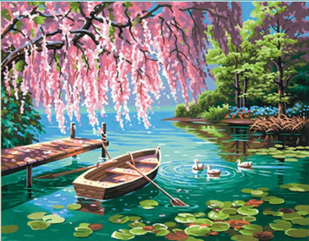 Paint Works Paint By Number Kit 14"X11"-Willow Spring Beauty -91491