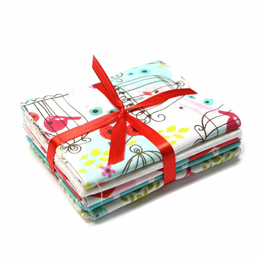 FABRIC CREATIONS Fabric Bundle (5pcs) - Chirpie - 45 x 53cm (18in x 21in)