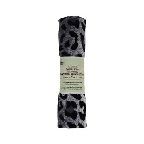 FABRIC CREATIONS Faux Fur Fabric - Leopard - 45 x 76cm (18″ x 30″)