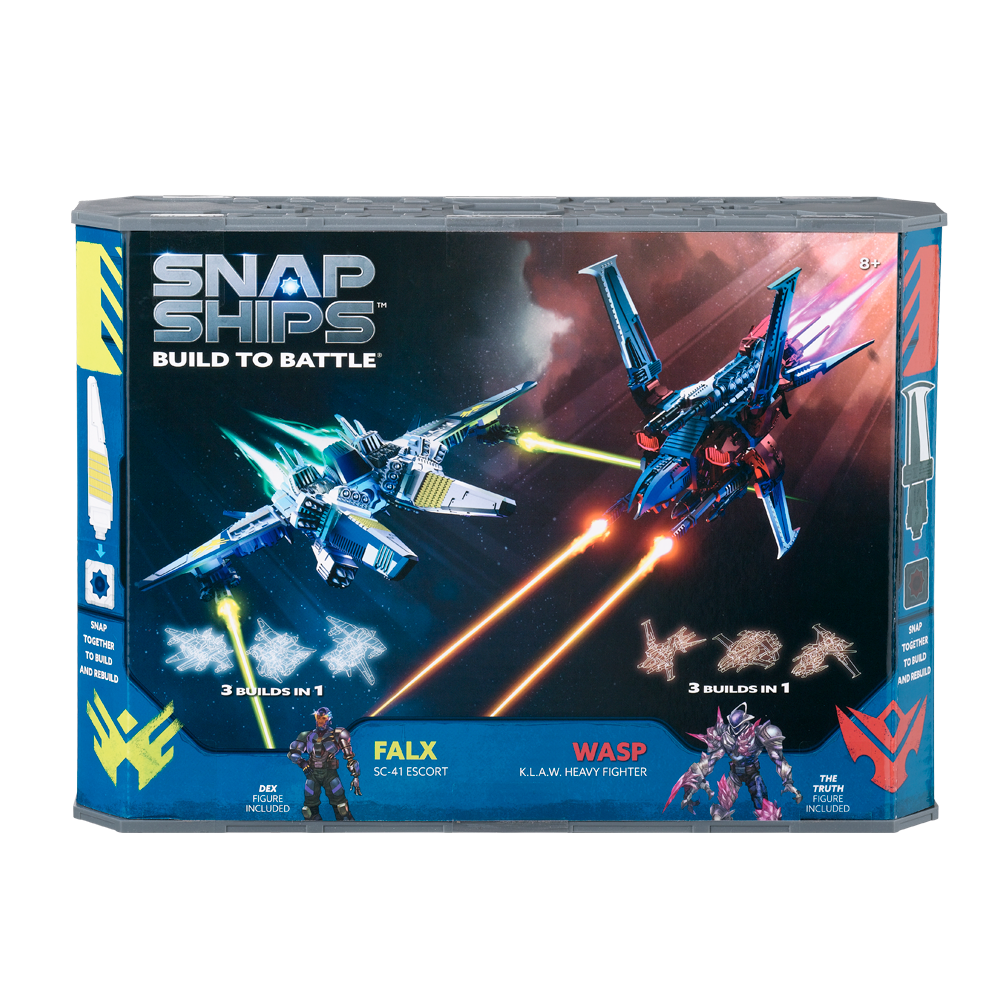 Snap Ships®Wasp K.L.A.W. Heavy Fighter / Falx SC-41 Escort Battle Set