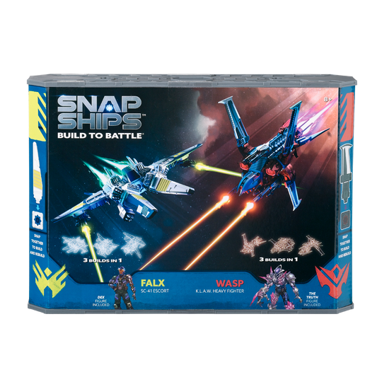 Snap Ships®Wasp K.L.A.W. Heavy Fighter / Falx SC-41 Escort Battle Set