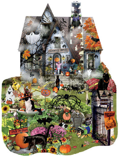Spooky House 1000pc Shaped