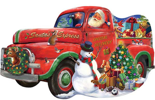 Santa Express Delivery Shaped 1000 Piece Puzzle