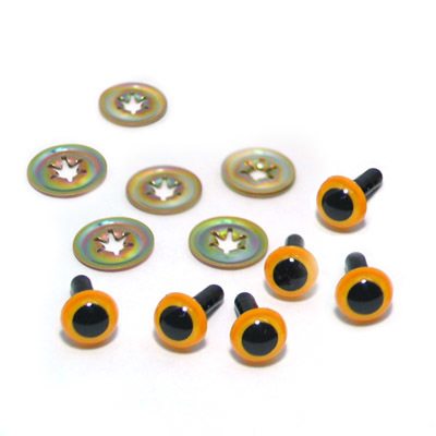 Animal Eyes - 9mm Yellow 1 Pair