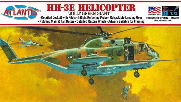 HH-3E Jolly Green Giant Helicopter Model kit 1/72