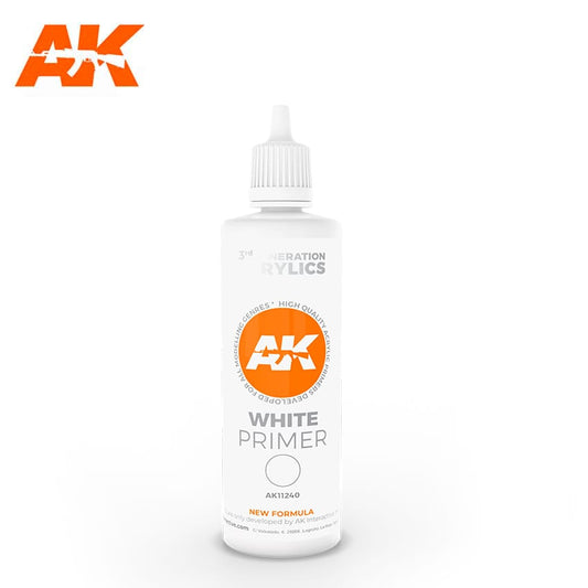 AK Interactive: WHITE PRIMER 100ML