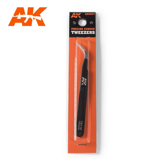 AK9007 PRECISE CURVED TWEEZERS