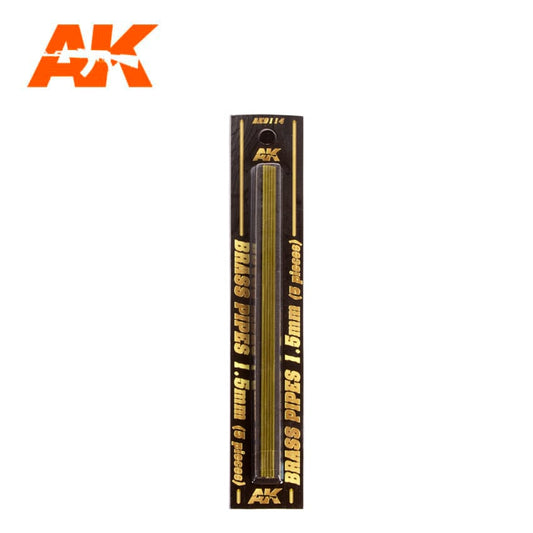 BRASS PIPES 1.5MM Ø. 5 UNITS