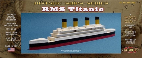 RMS Titanic Wood Model Kit AMC7002