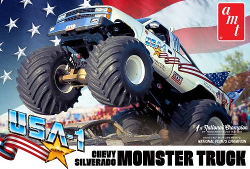 AMT USA-1 CHEVY SILVERADO MONSTER TRUCK 1:25 SCALE MODEL KIT