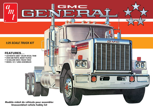 AMT 1976 GMC GENERAL SEMI TRACTOR 1:25 SCALE MODEL KIT