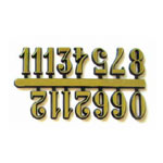Clock Numerals - 3/8" Gold Arabic