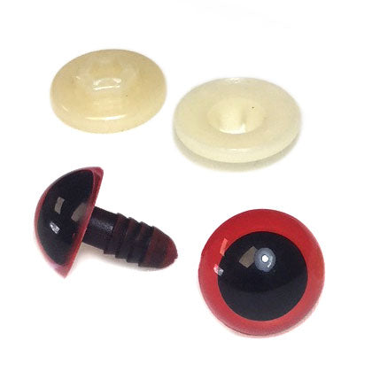 Animal Eyes - 12mm Red - 4 pairs