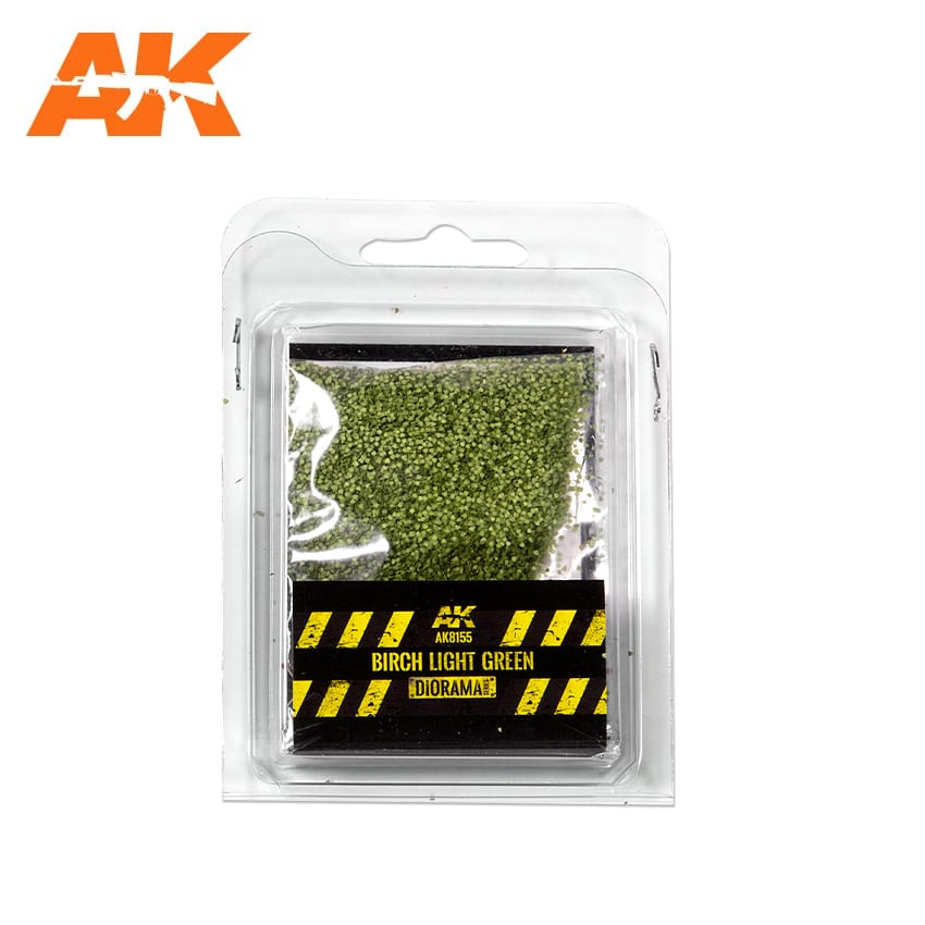 AK Interactive: BIRCH LIGHT GREEN LEAVES 28MM / 1:72 (7GR BAG)