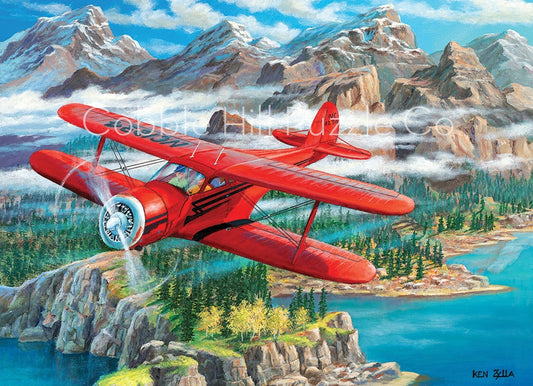 500pc Puzzle Cobble Hill Beechcraft Staggerwing