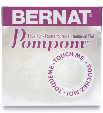 Bernat Faux Fur Pompom White Rabbit