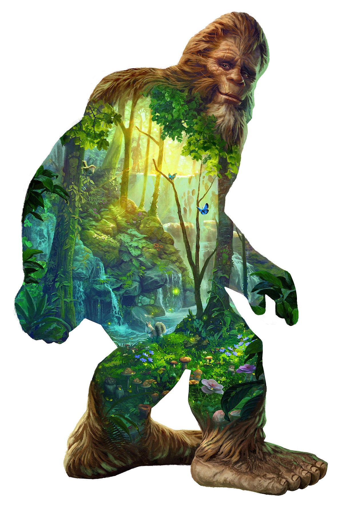 Big Foot Shaped 850pc Puzzle