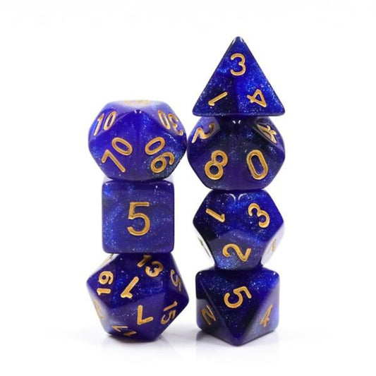 Blue Galaxy RPG Dice Set