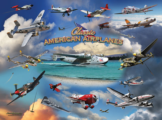 Classic American Planes 1000pc puzzle