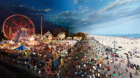 Stephen Wilkes Day to Night - Coney Island, Boardwalk 1012 piece Puzzle