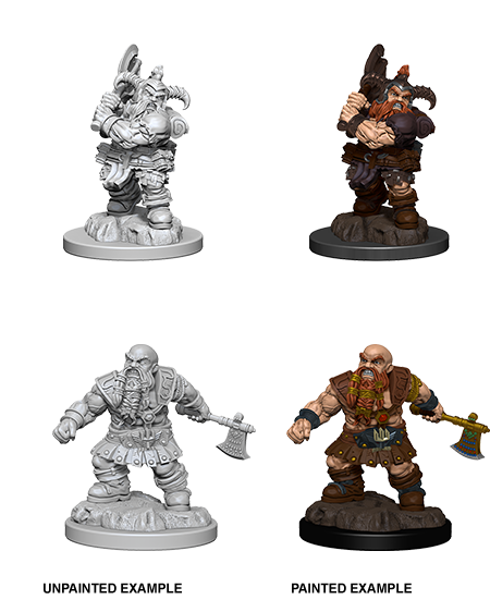 Wizkids D&D Minis 73391 Male Dwarf Barbarian