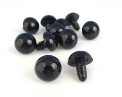 Eyes - 15mm Black - 2 Pairs