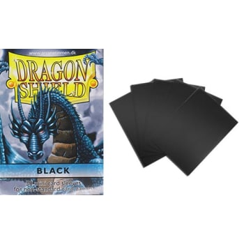 Dragon Shield Sleeves: Black (50) - Mini Size
