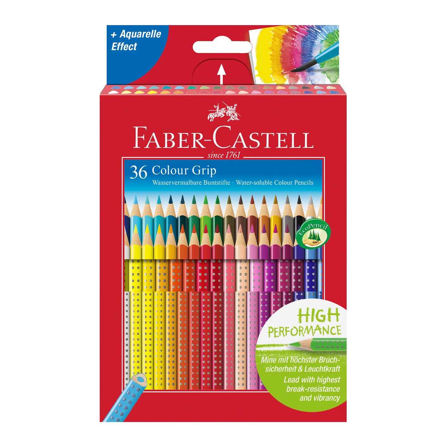 Faber Castell  36-Pack Colour Grip Water-Soluble Coloured Pencils