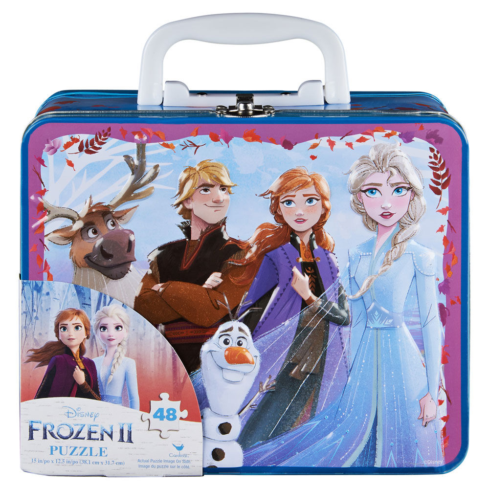 Frozen 2 48-Piece Puzzle in Tin With Handle