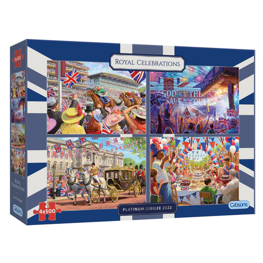 Royal Celebrations 4 x 500 Piece Puzzle