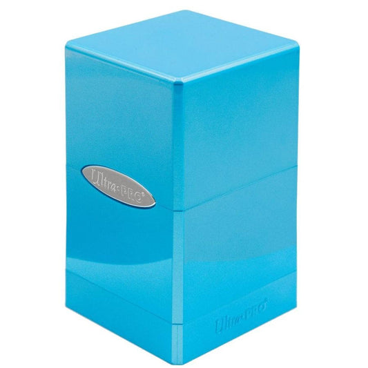 ULTRA PRO: SATIN TOWER DECK BOX: HI-GLOSS TOPAZ