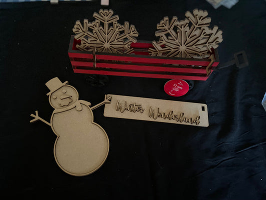 Shelf Sitter Winter wonderland Insert set
