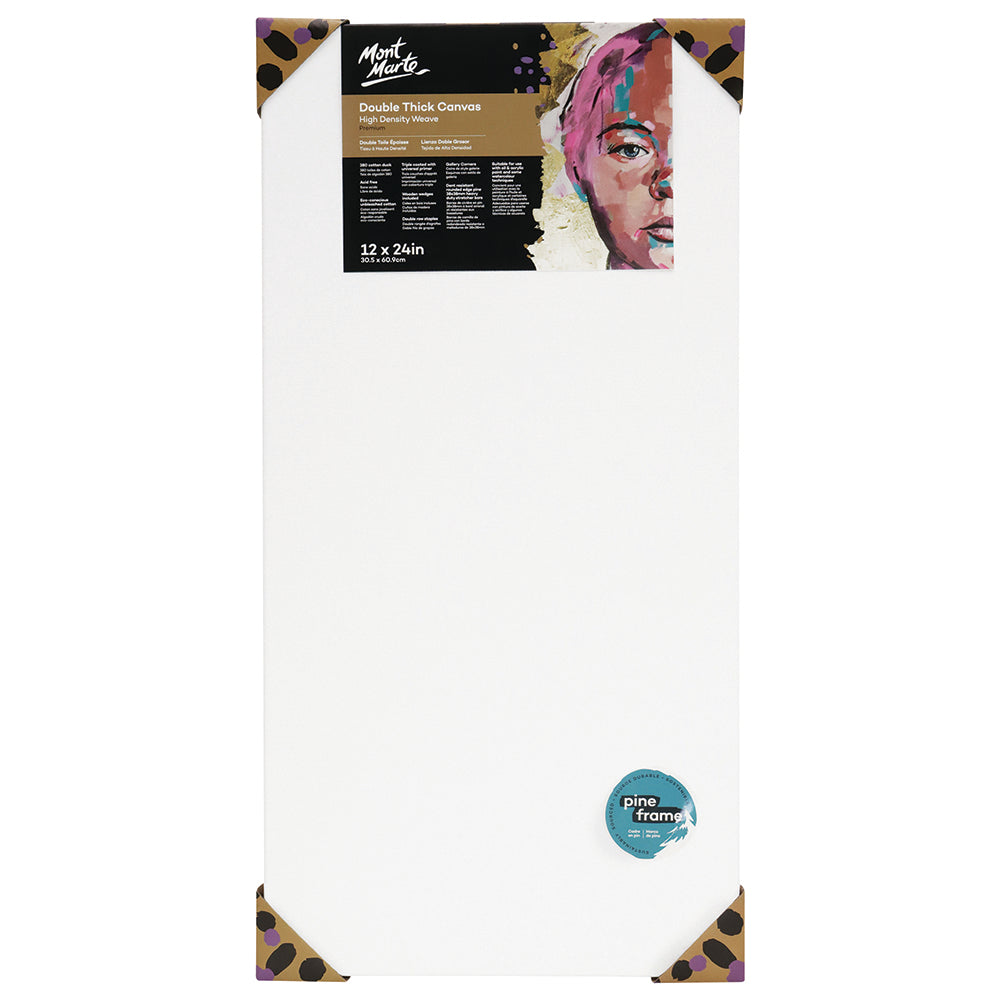 MONT MARTE Double Thick Canvas with Pine Frame 12″ x 24″ (30.5 x 61cm)
