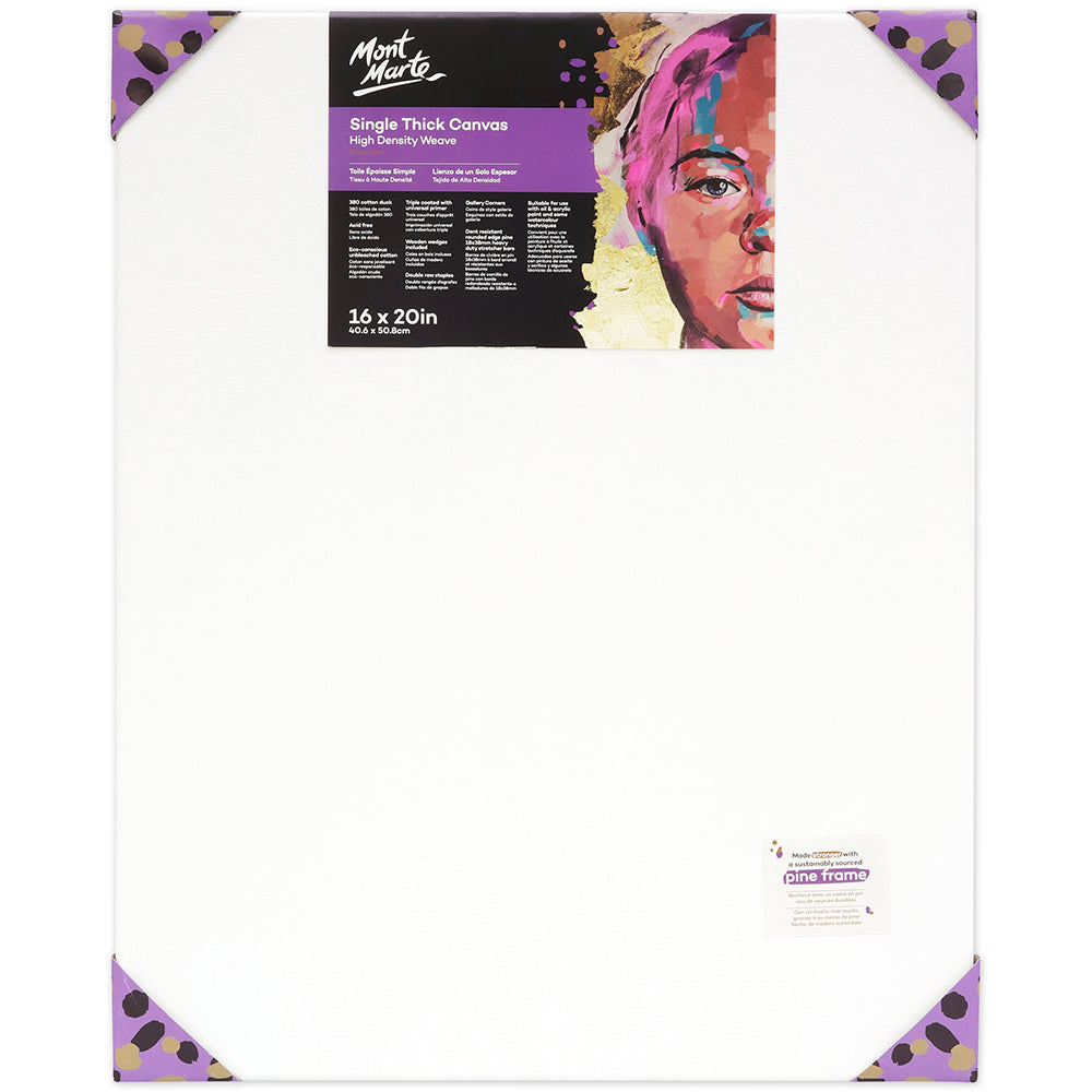 MONT MARTE Single Thick Canvas with Pine Frame 16″ x 20″ (40.6 x 50.8cm)