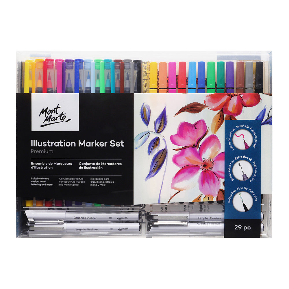 MONT MARTE Premium Illustration Marker Set - 29pcs