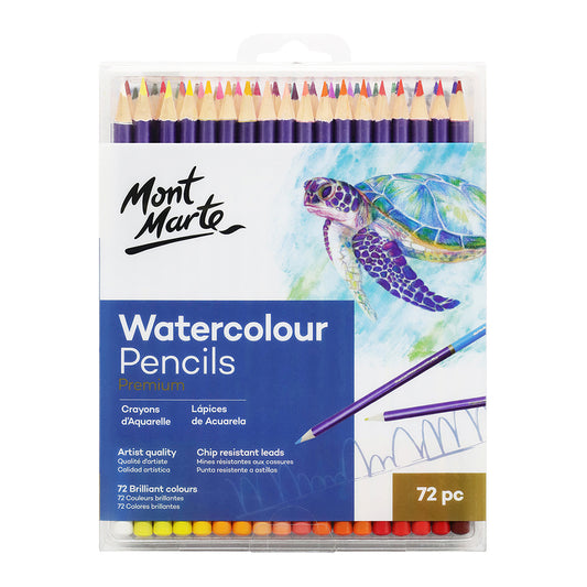 MONT MARTE Premium Watercolour Pencils - 72pcs