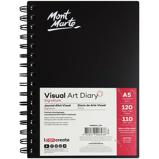MONT MARTE Visual Art Diary A5 - 120 pages