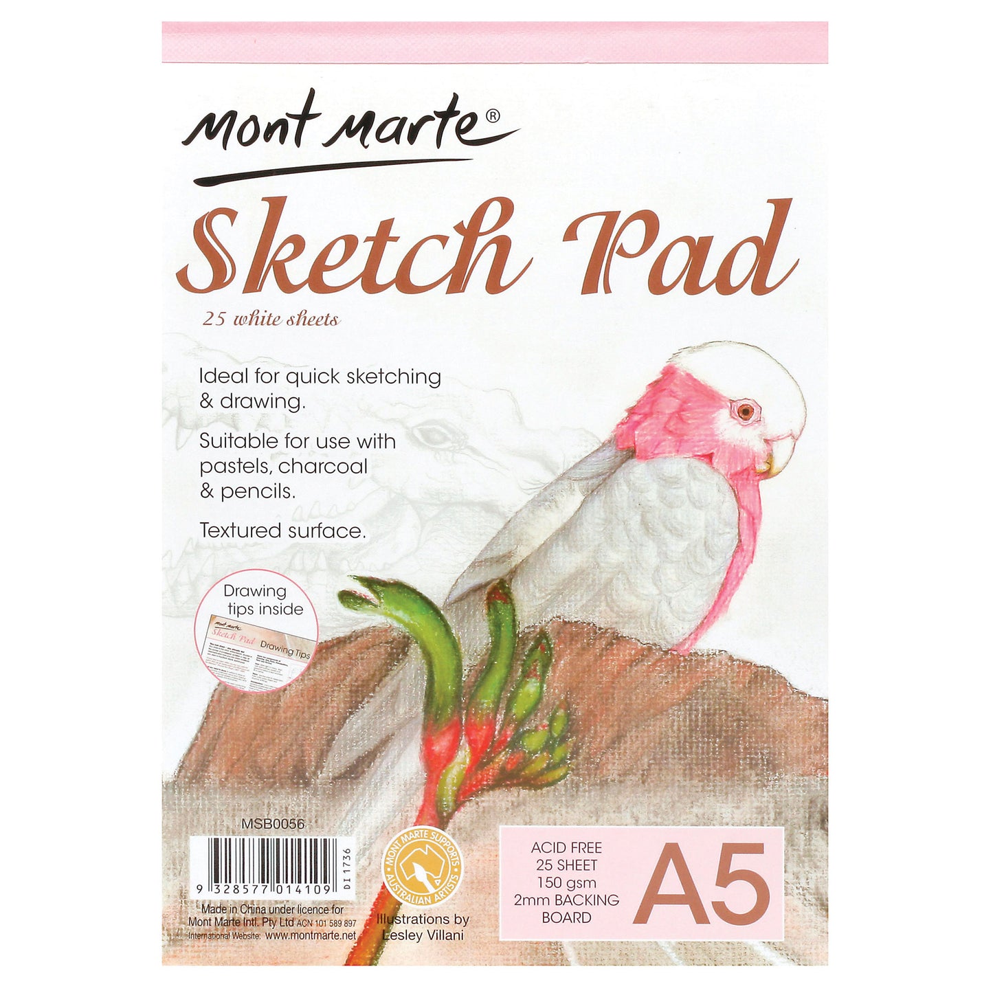 MONT MARTE Sketch Pad 150gsm - 25 Sheets - A5
