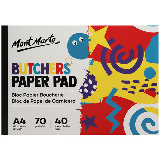 MONT MARTE Butchers A4 Paper Pad - 40 Sheets