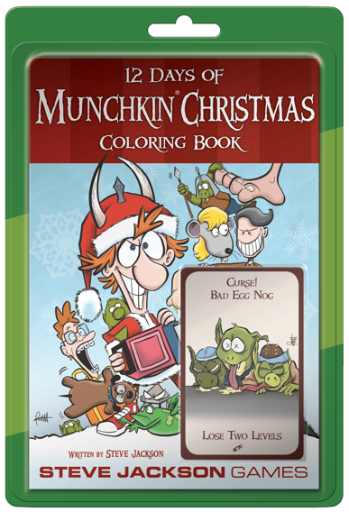 Munchkin: 12 Days of Munchkin Christmas Coloring Book