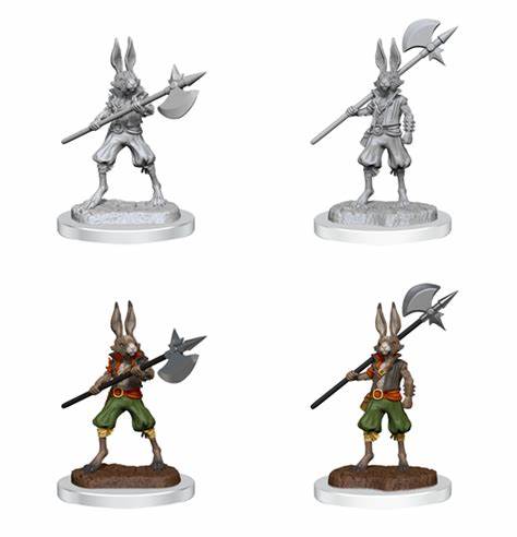 D&D Nolzur's Marvelous Unpainted Minis: W18 Harengon Brigands