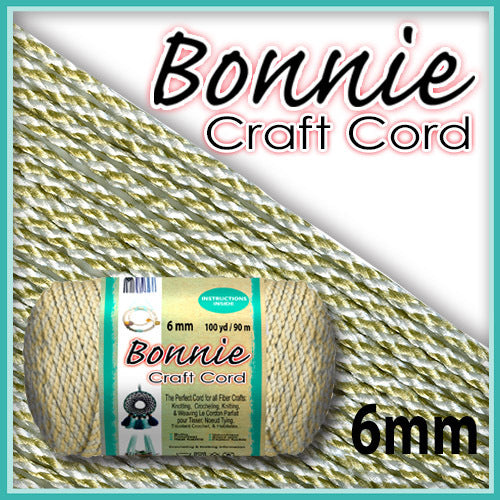 Bonnie Macrame Craft Cord 6mmX100yd & 4mm 100yd