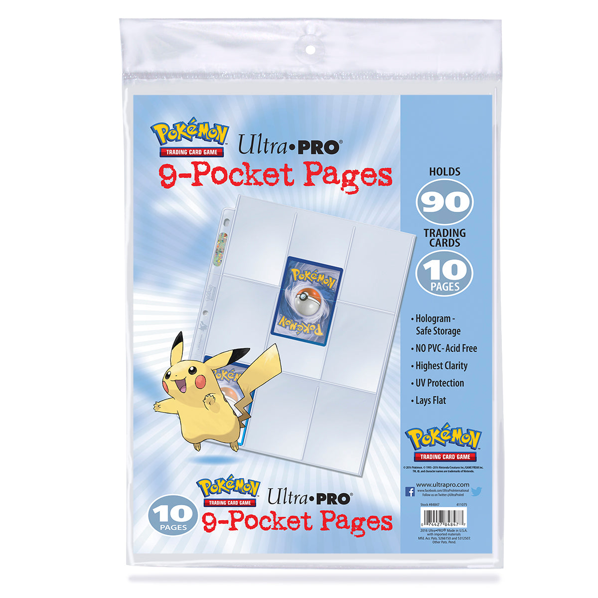 Pokémon 9-Pocket Pages (10 count retail pack)
