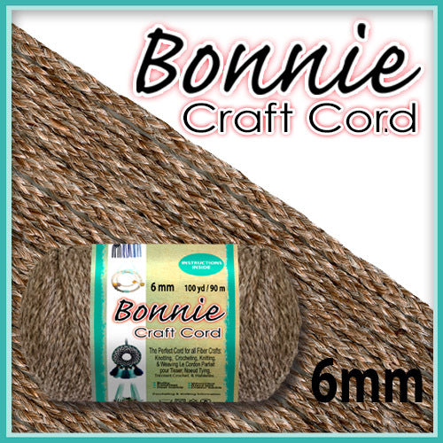 Bonnie Macrame Craft Cord 6mmX100yd & 4mm 100yd