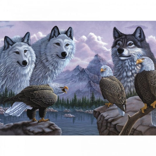 Royal Langnickel® Wolves & Eagles Painting by Numbers Kit