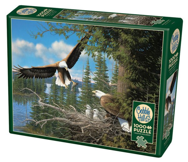 Cobble Hill  1000pc Puzzle - Nesting Eagles