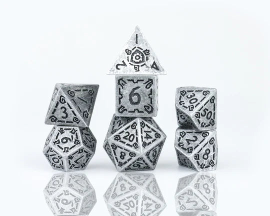 Sirius Dice Set - Illusory Metal - Silver