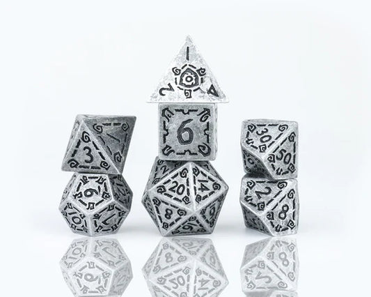 Sirius Dice Set - Illusory Metal - Silver